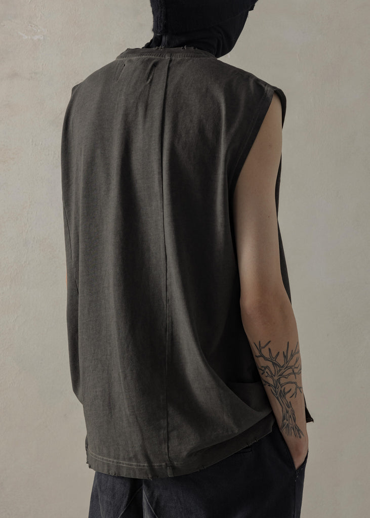 24SS｜"DIRT" Vest 2.0 (Cold Dyed Grey)