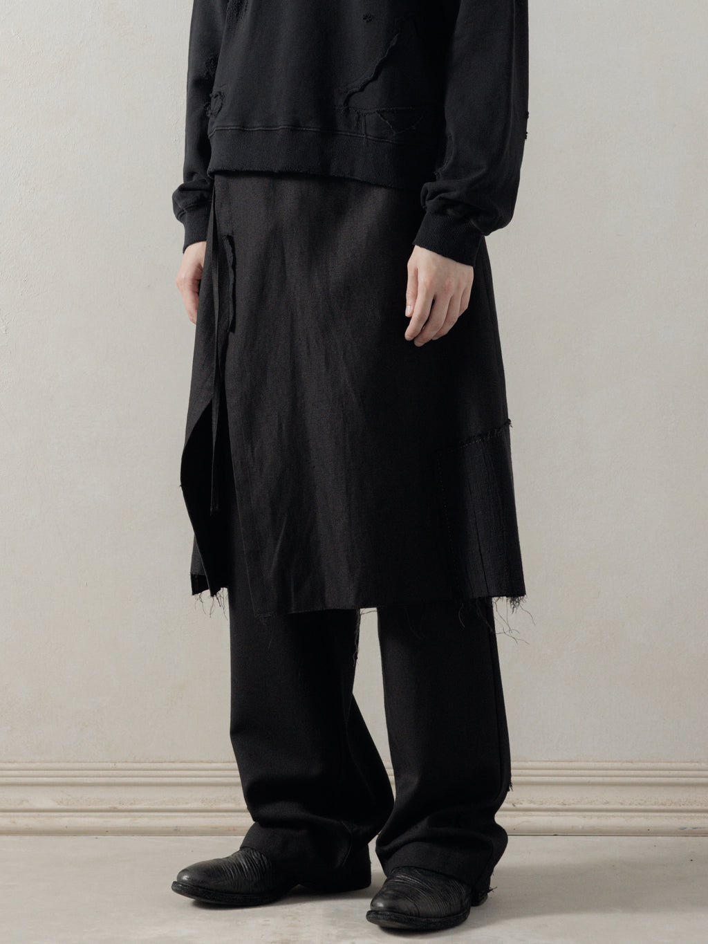 スカート notconventional wrap layered skirt wrap layered skirt