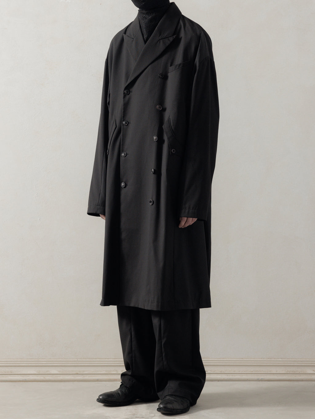 ジャケット・アウター nullus ECOLEATHERHOLLOW PLACKETLONG COAT Men's Wool Shirt Jacket | Classic Warmth | Expertly Made