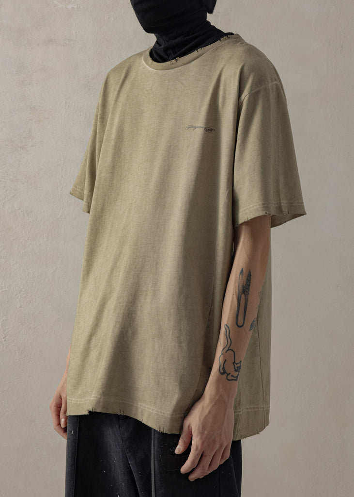 24SS｜"DIRT" T-Shirt 2.0 (Cold Dyed Beige)