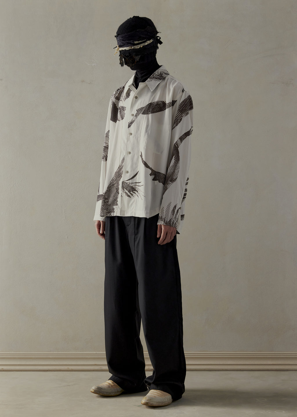 23FW｜Seasonal Print LS（Beige） – Professor.E