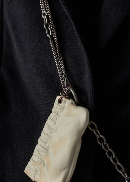 22FW｜E Cross-Body Key Holster Necklace Lock Bag (Burnt Natural