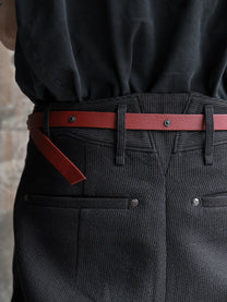 Professor.E｜E Rivet Belt (Burgundy)