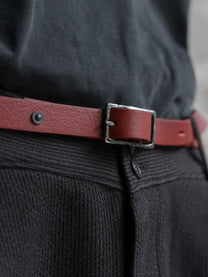 Professor.E｜E Rivet Belt (Burgundy)