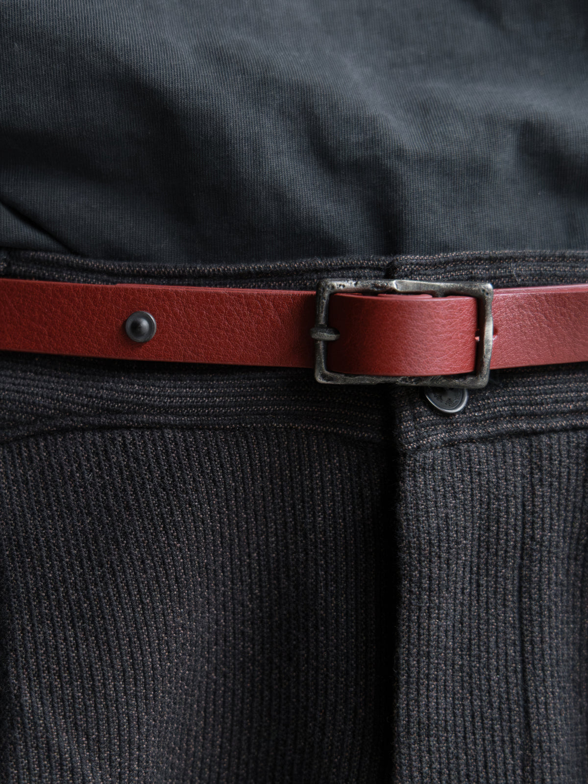 Professor.E｜E Rivet Belt (Burgundy)