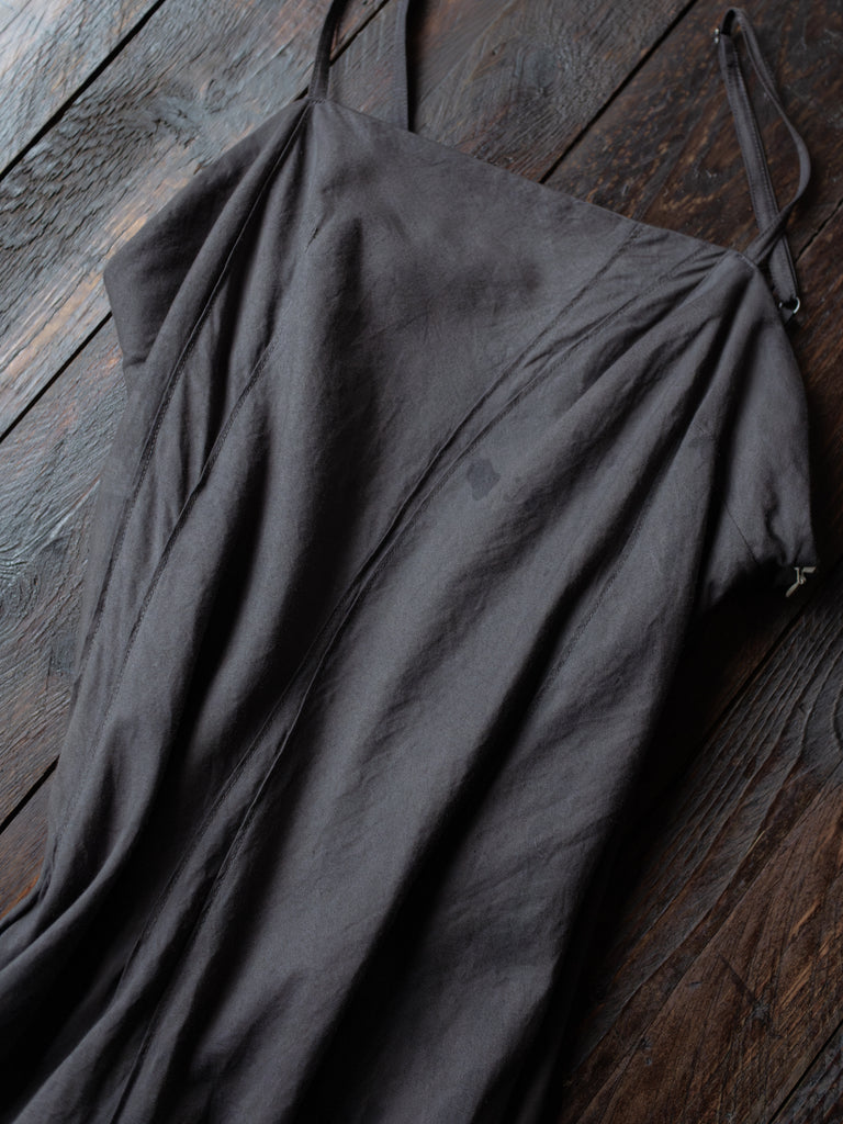 Forgotten Materials WMS｜Pleat Dress (Natural Dyed Dark Purple)