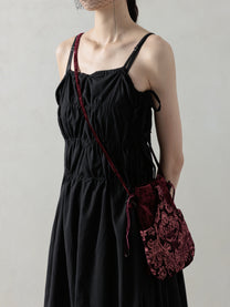 25SS｜Embroidery Bag (Burgundy)