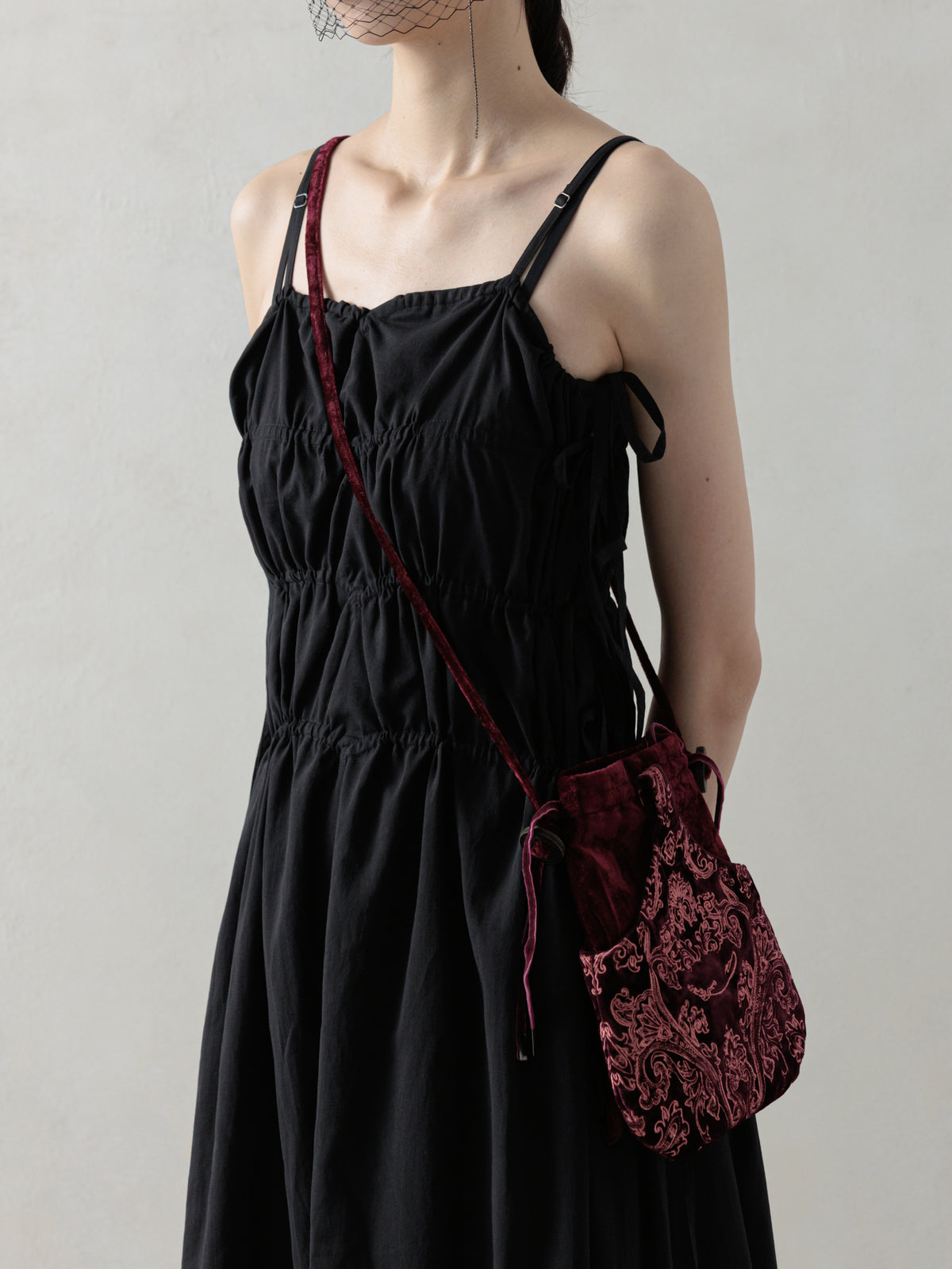 25SS｜Embroidery Bag (Burgundy)