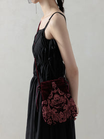 25SS｜Embroidery Bag (Burgundy)