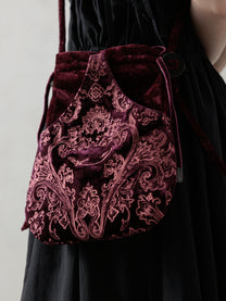 25SS｜Embroidery Bag (Burgundy)