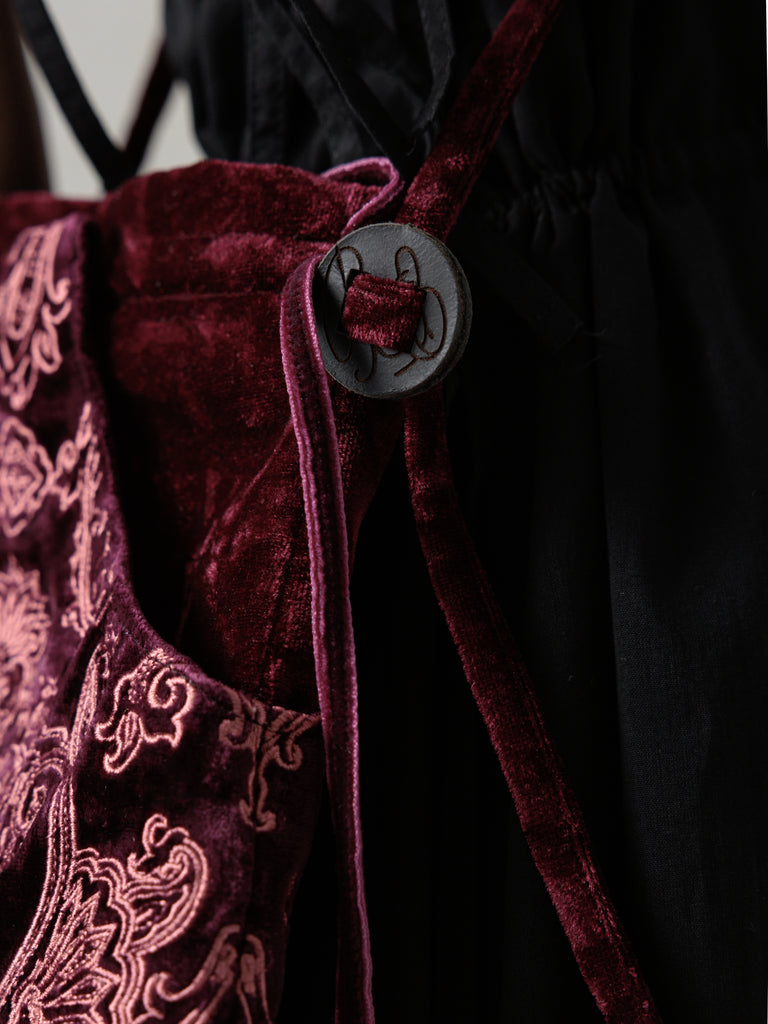 25SS｜Embroidery Bag (Burgundy)