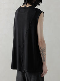 25SS｜Semi-sheer Vest (Black)