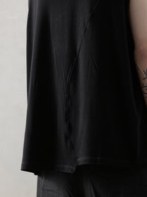 25SS｜Semi-sheer Vest (Black)