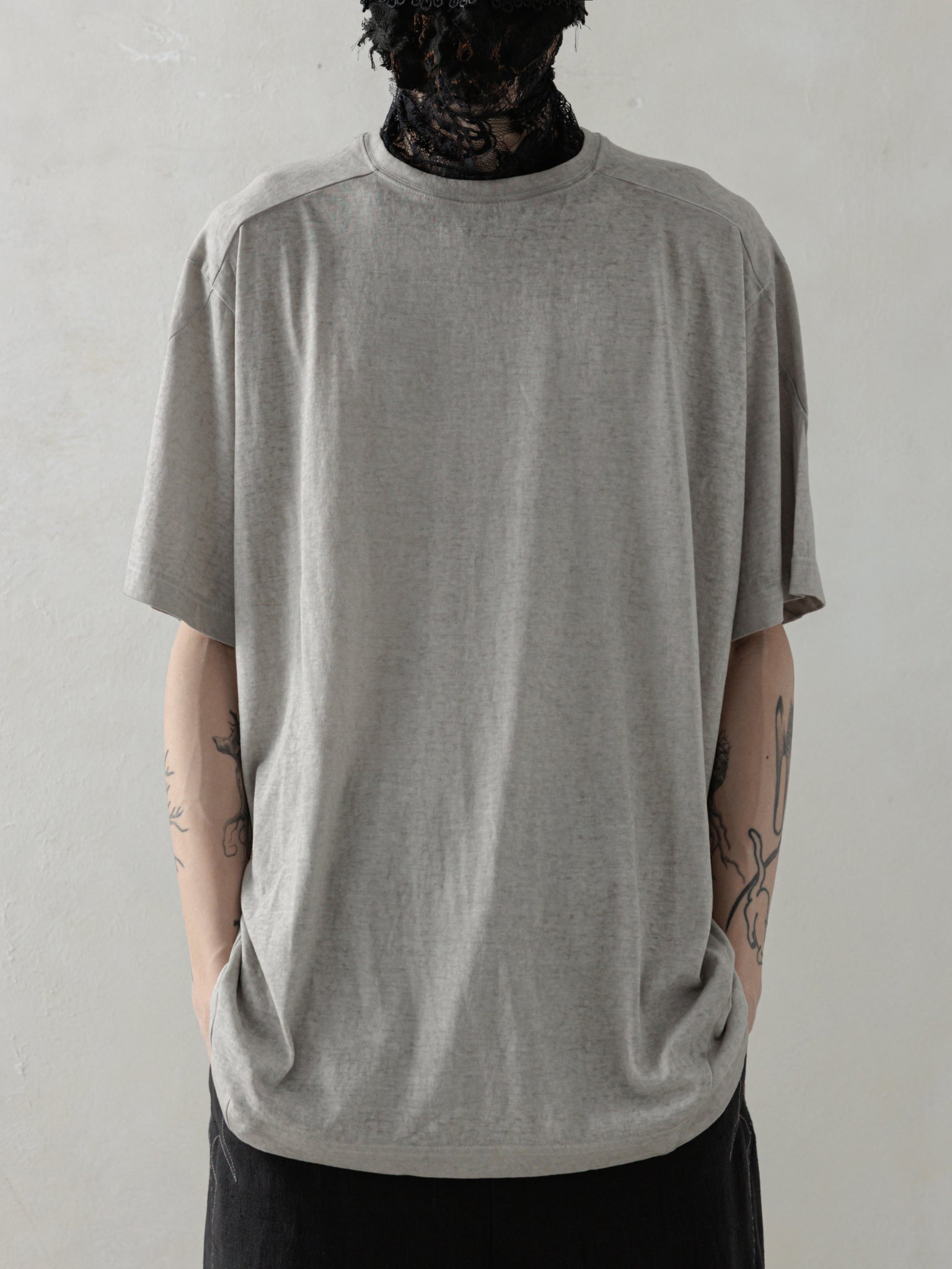 25SS｜Faded Tee (Cold Dyed Light Grey)