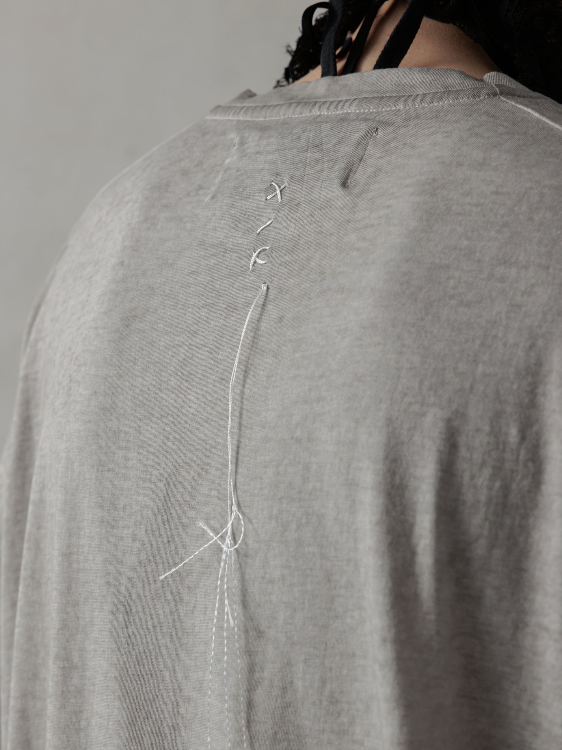 25SS｜Faded Tee (Cold Dyed Light Grey)