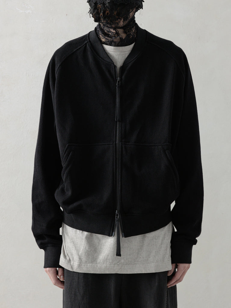 25SS｜Inverted Zip-up (Black)