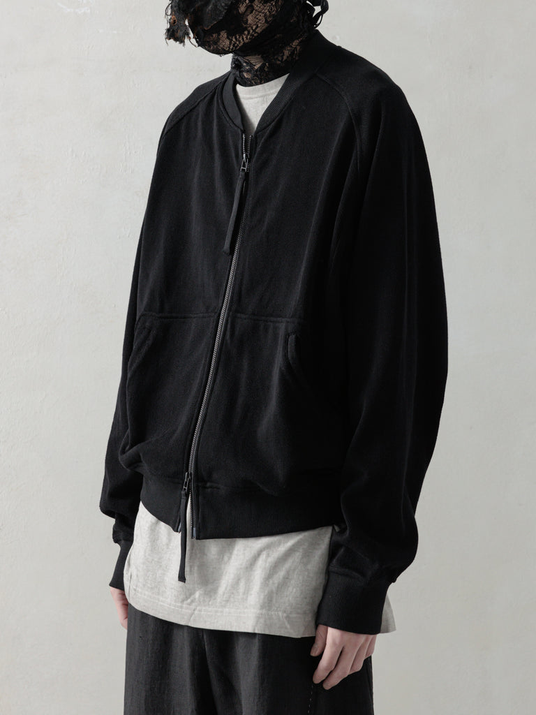 25SS｜Inverted Zip-up (Black)