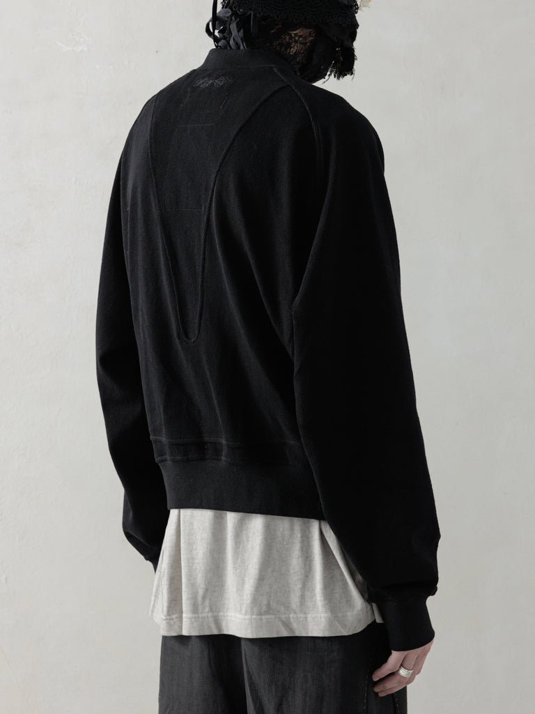 25SS｜Inverted Zip-up (Black)