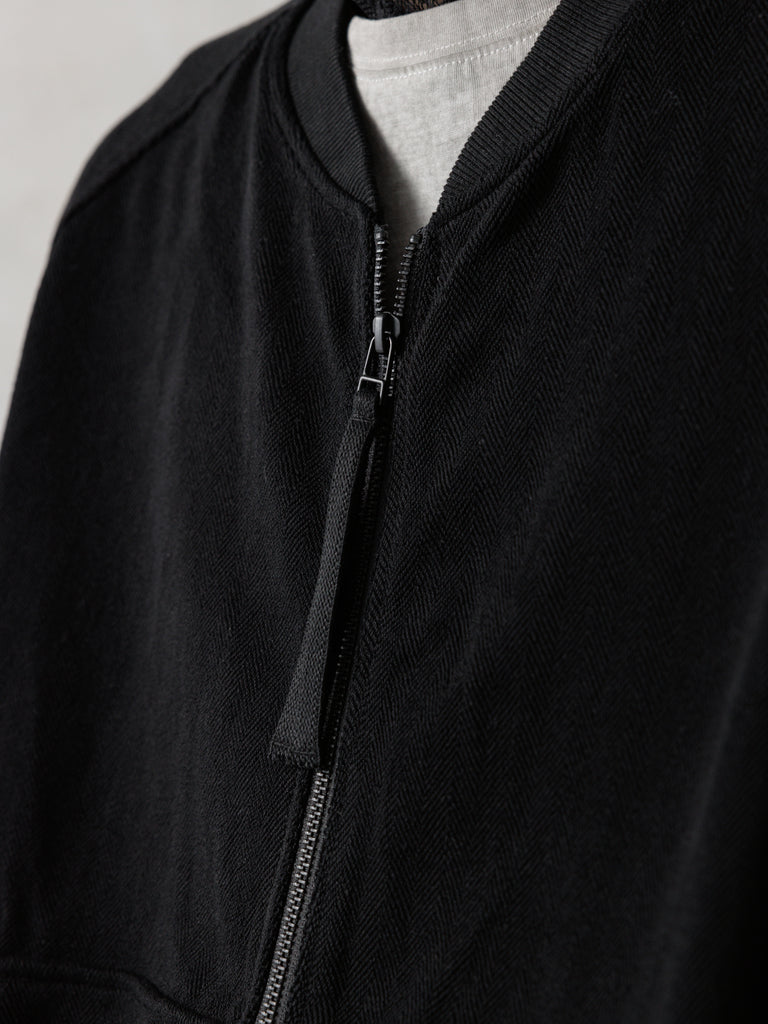 25SS｜Inverted Zip-up (Black)