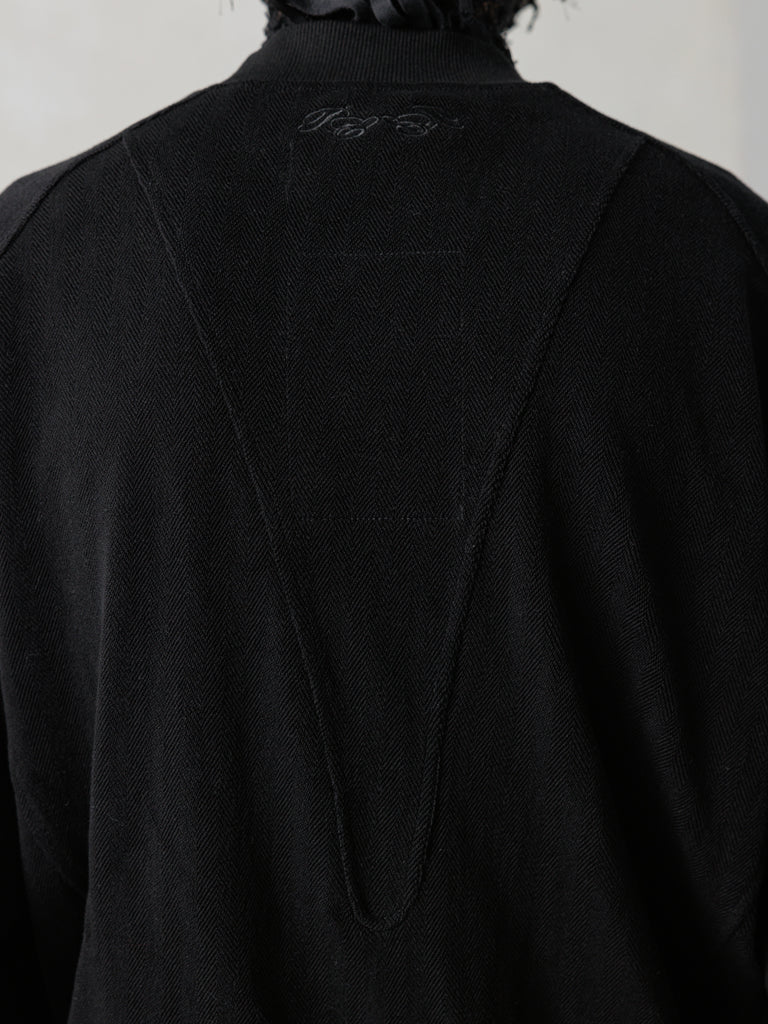 25SS｜Inverted Zip-up (Black)