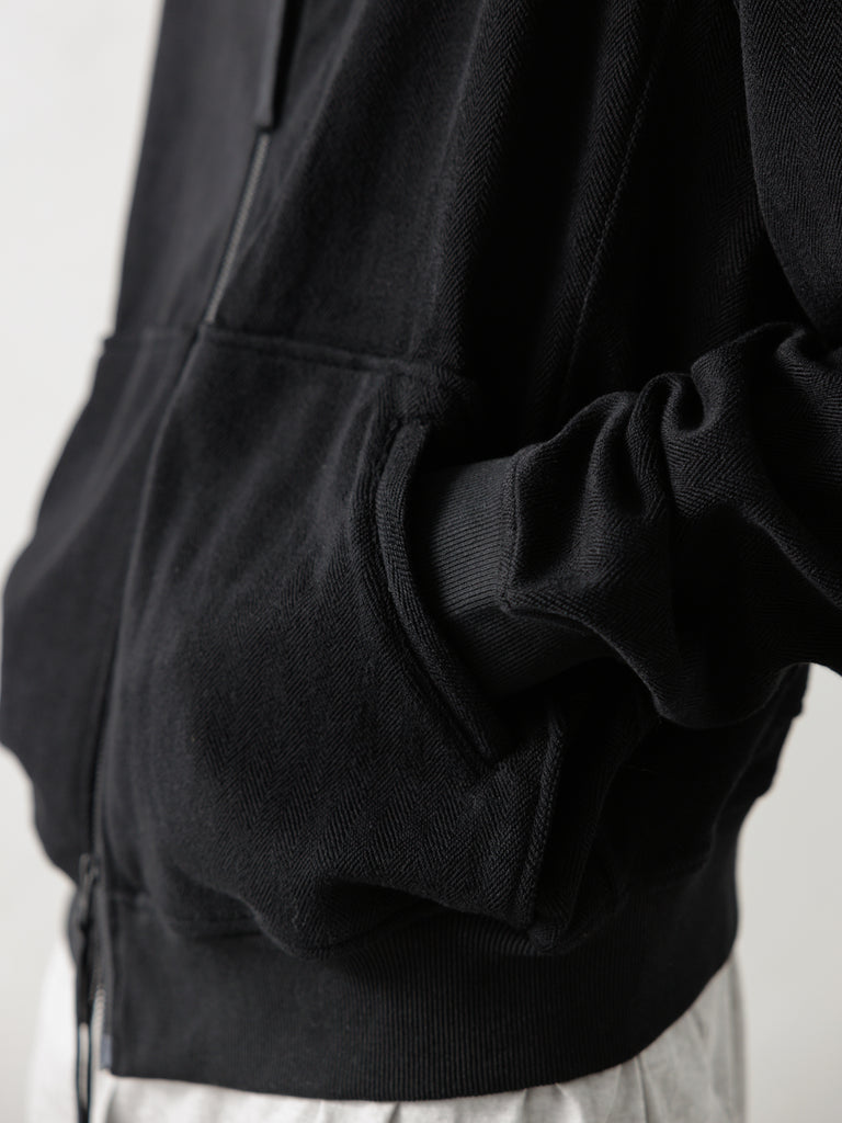 25SS｜Inverted Zip-up (Black)