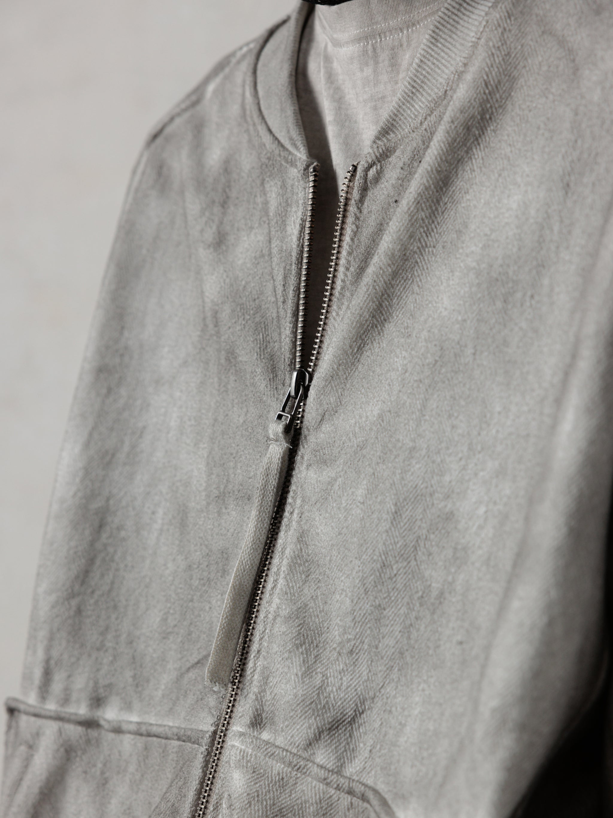 25SS｜Inverted Zip-up (Cold Dyed Grey) – Professor.E