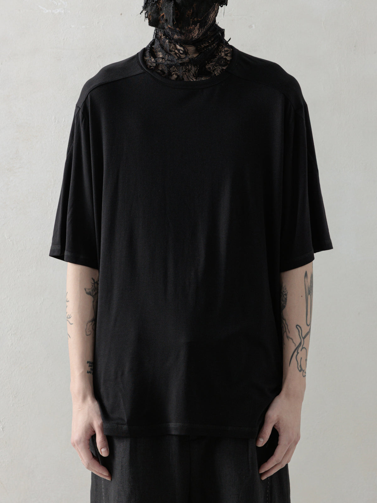 25SS｜Semi-sheer T-Shirt (Black)
