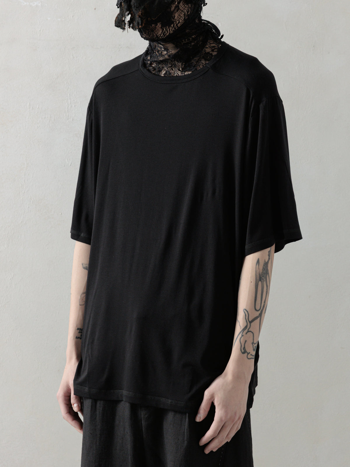 25SS｜Semi-sheer T-Shirt (Black)