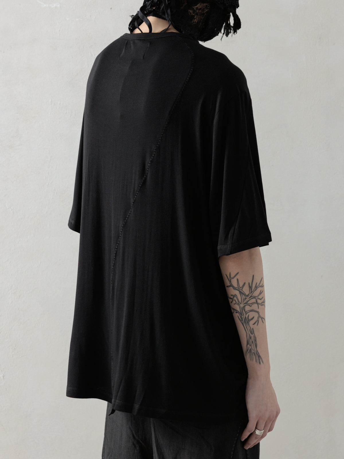 25SS｜Semi-sheer T-Shirt (Black)