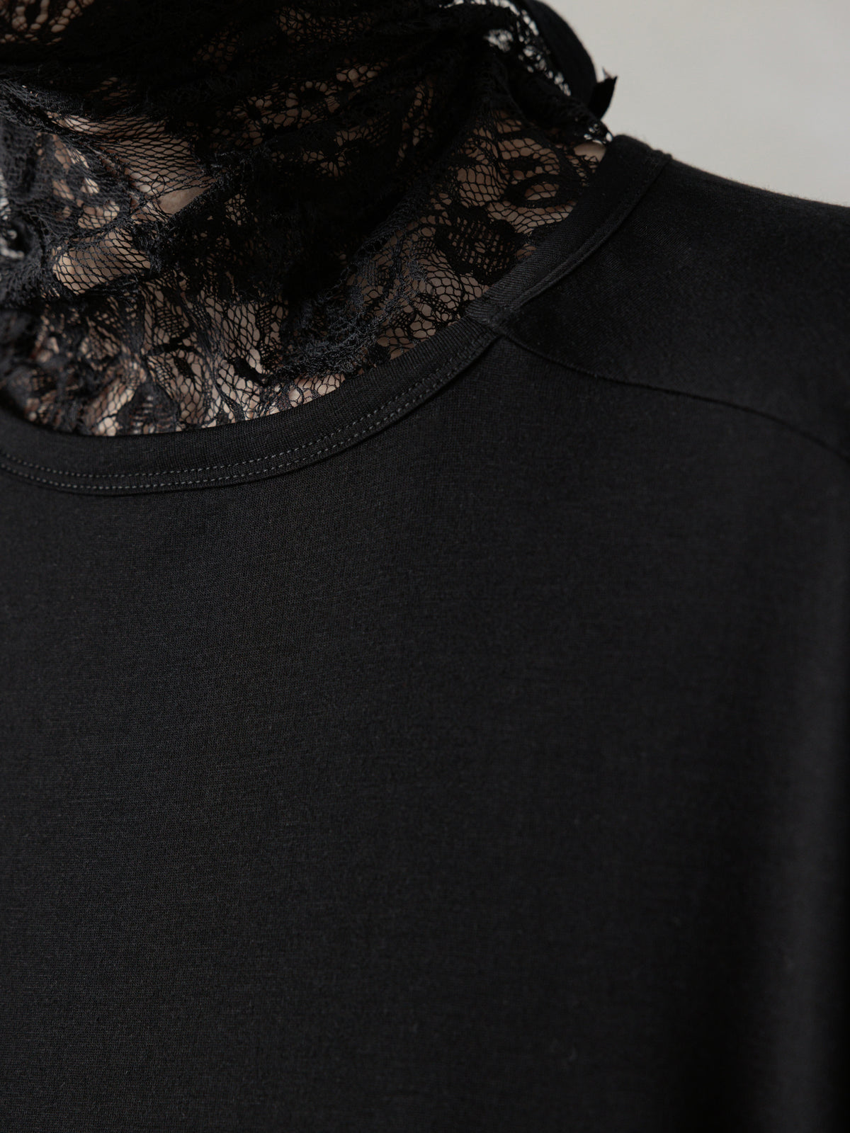 25SS｜Semi-sheer T-Shirt (Black)