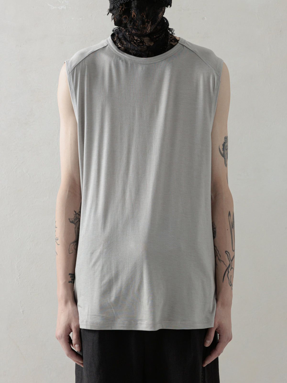 25SS｜Semi-sheer Vest (Grey)