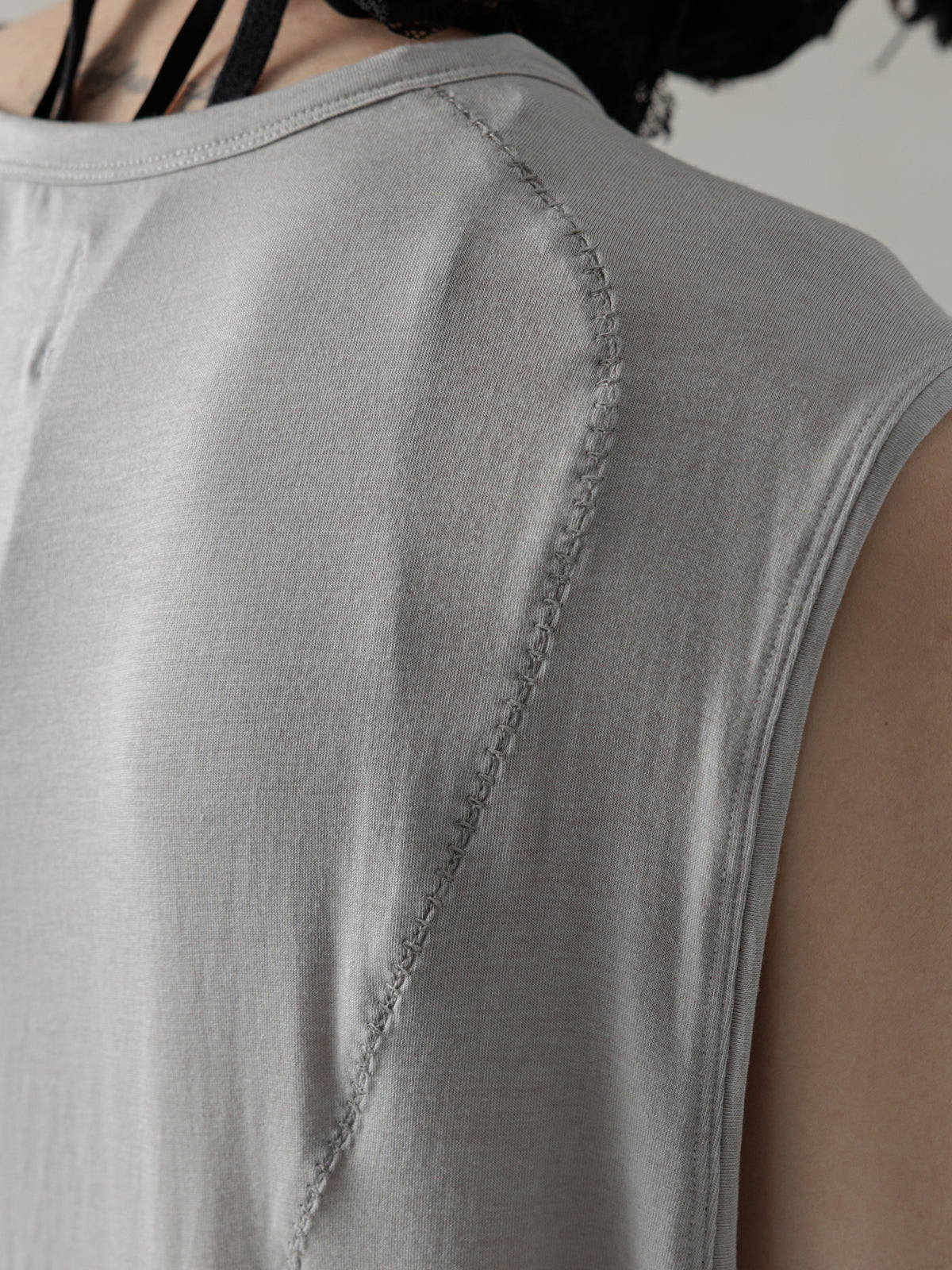 25SS｜Semi-sheer Vest (Grey)
