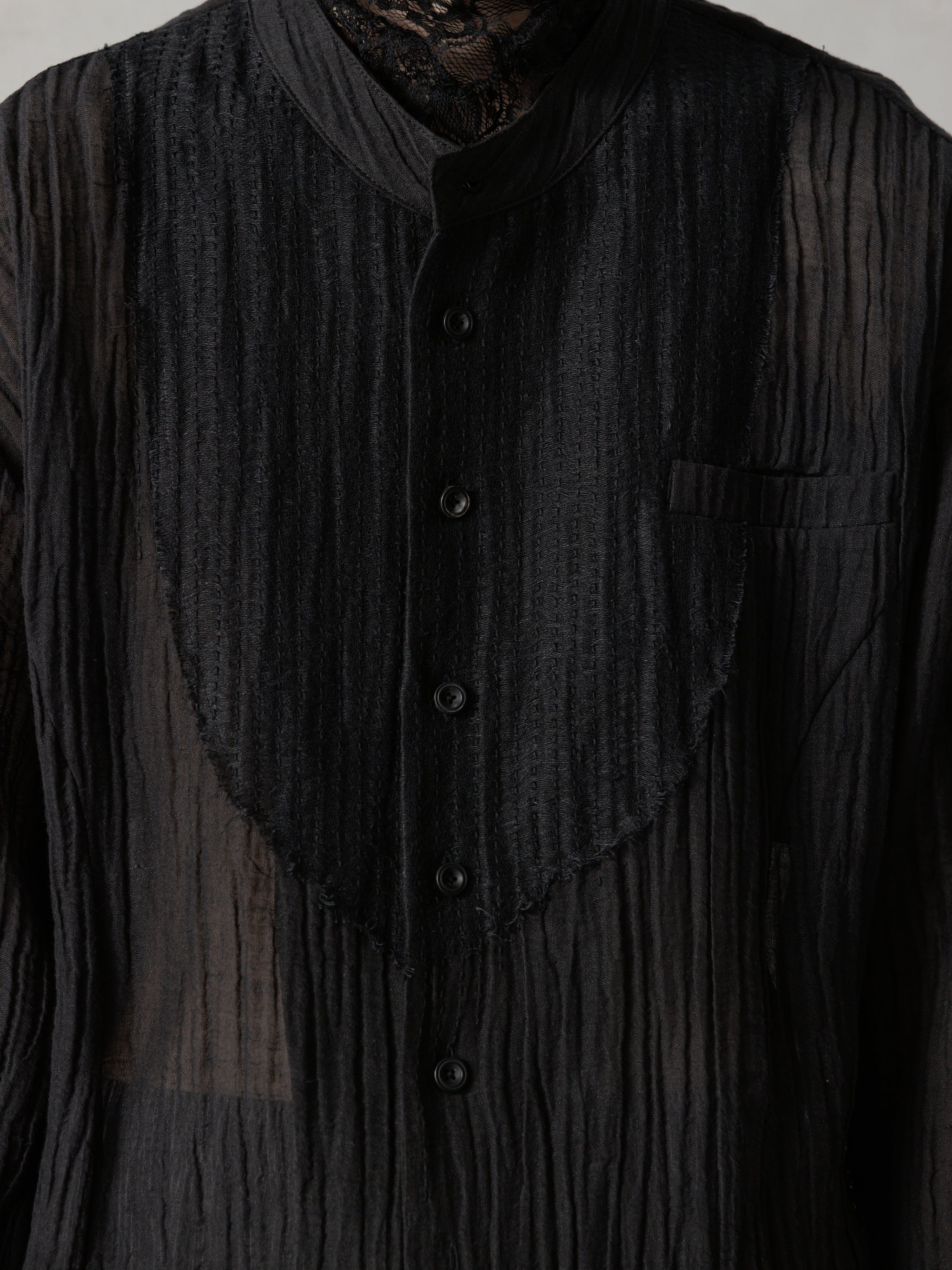 25SS｜Prick Stitch Tunic (Black) – Professor.E