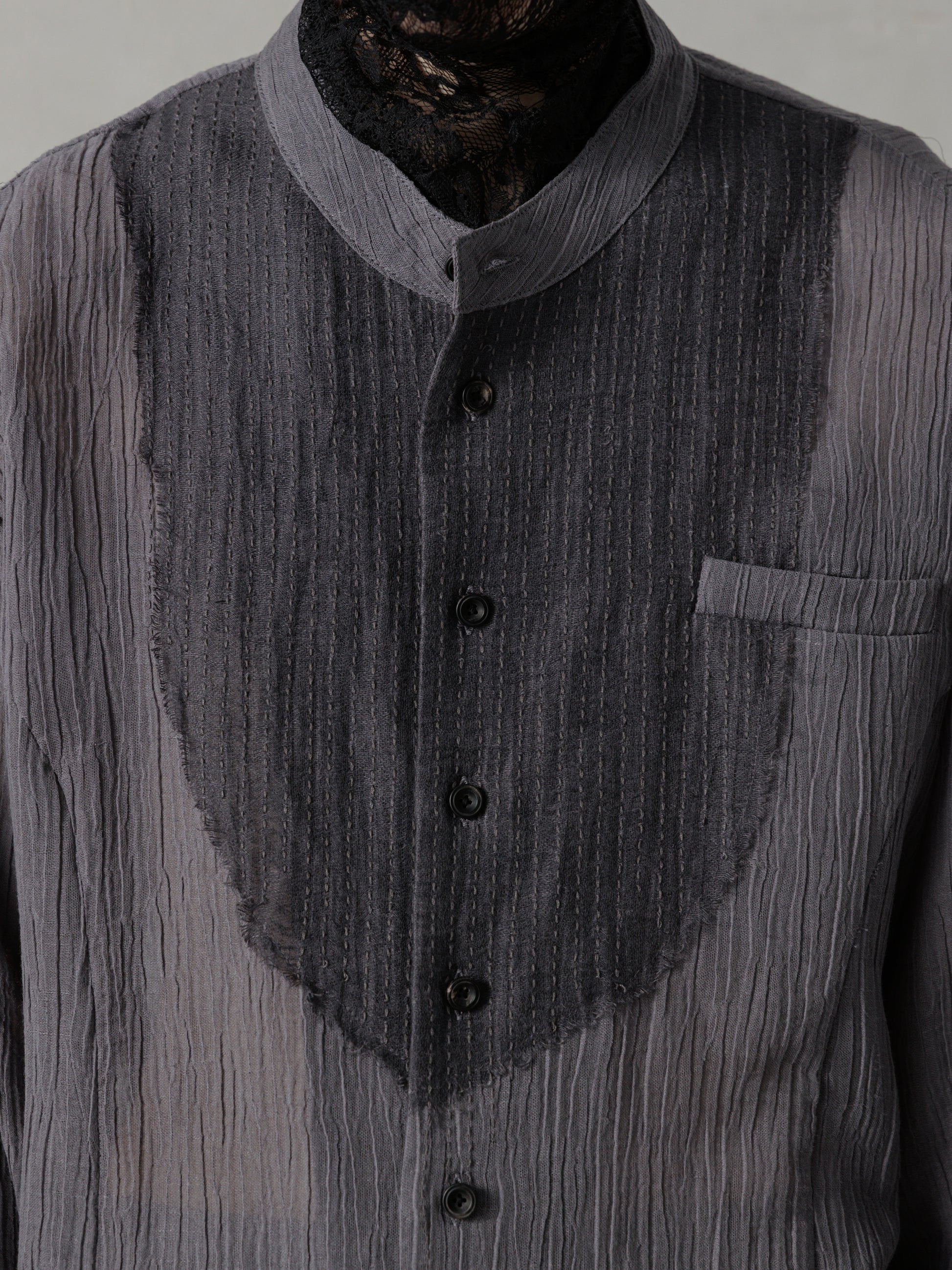 25SS｜Prick Stitch Tunic (Grey)