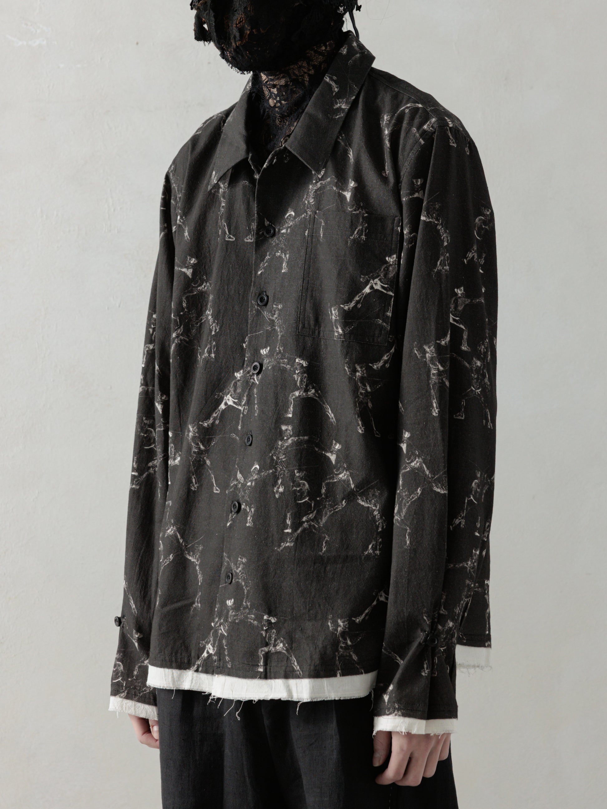 25SS｜Seasonal Print LS (Black)