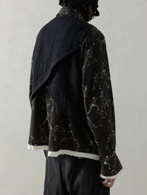 25SS｜E Double Breasted Waistcoat (Black)