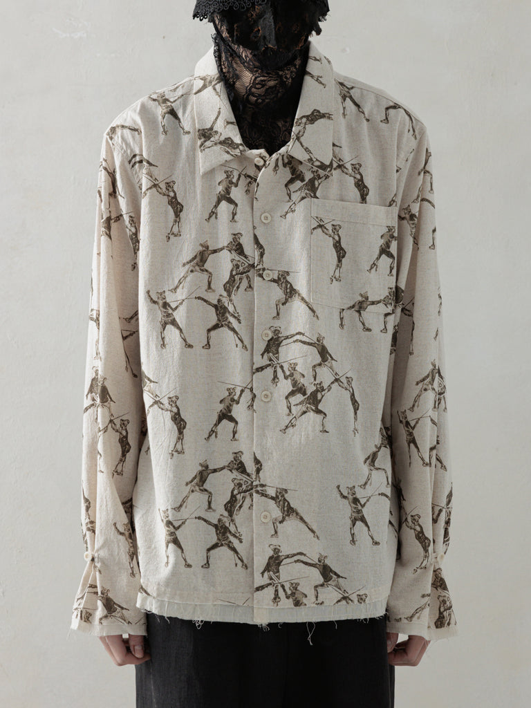 25SS｜Seasonal Print LS (Beige)