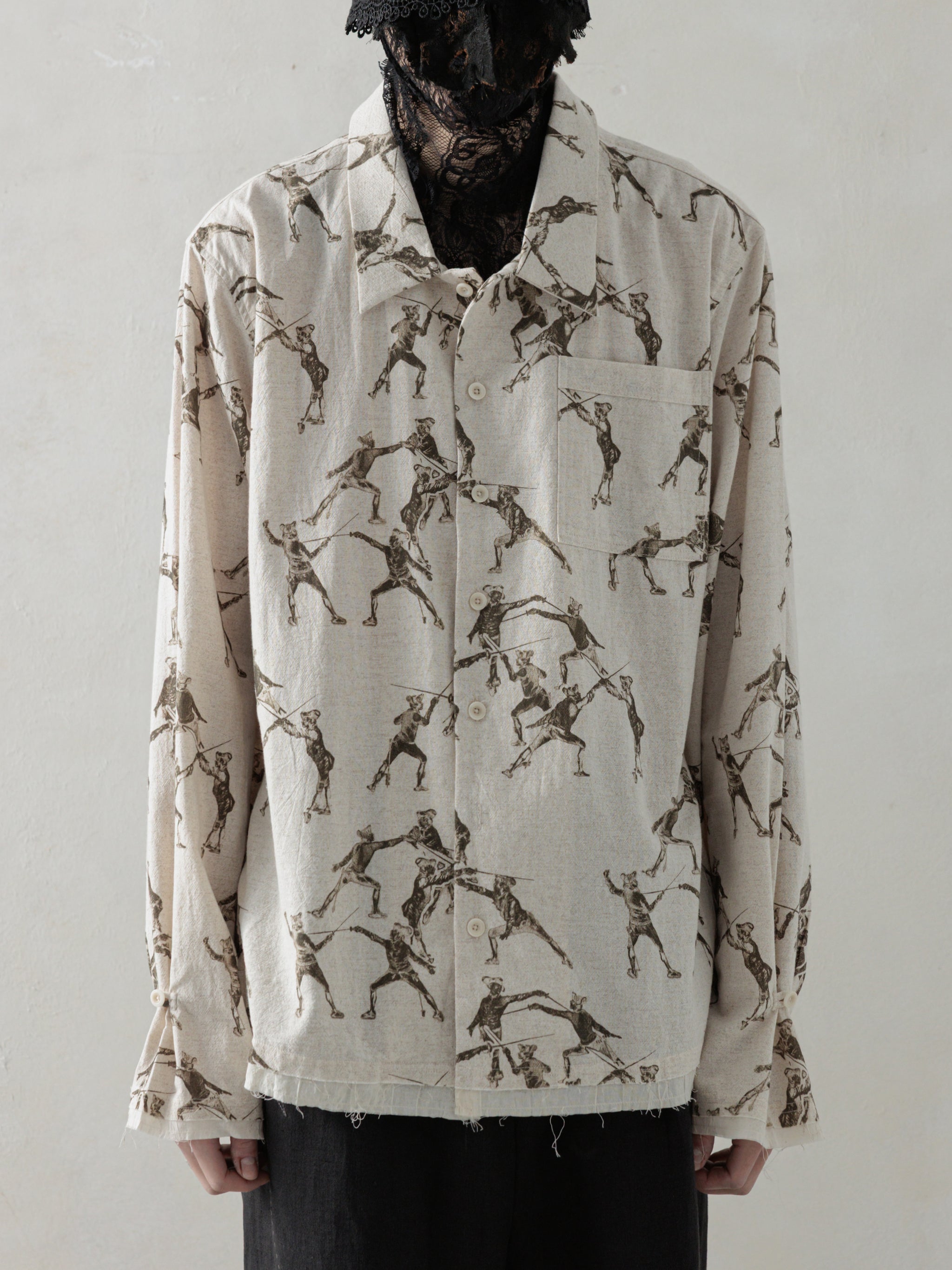 25SS｜Seasonal Print LS (Beige) – Professor.E