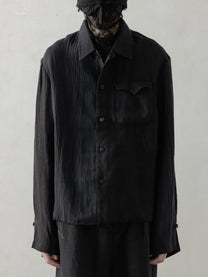 25SS｜Distressed Shirt (Black)