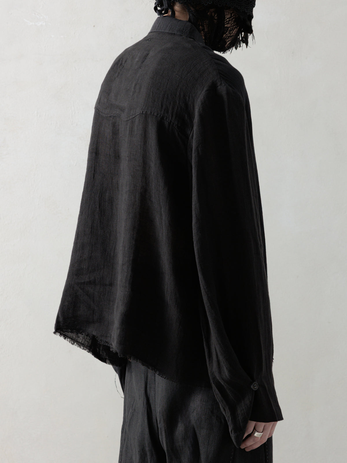 25SS｜Distressed Shirt (Black)