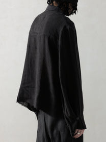25SS｜Distressed Shirt (Black)