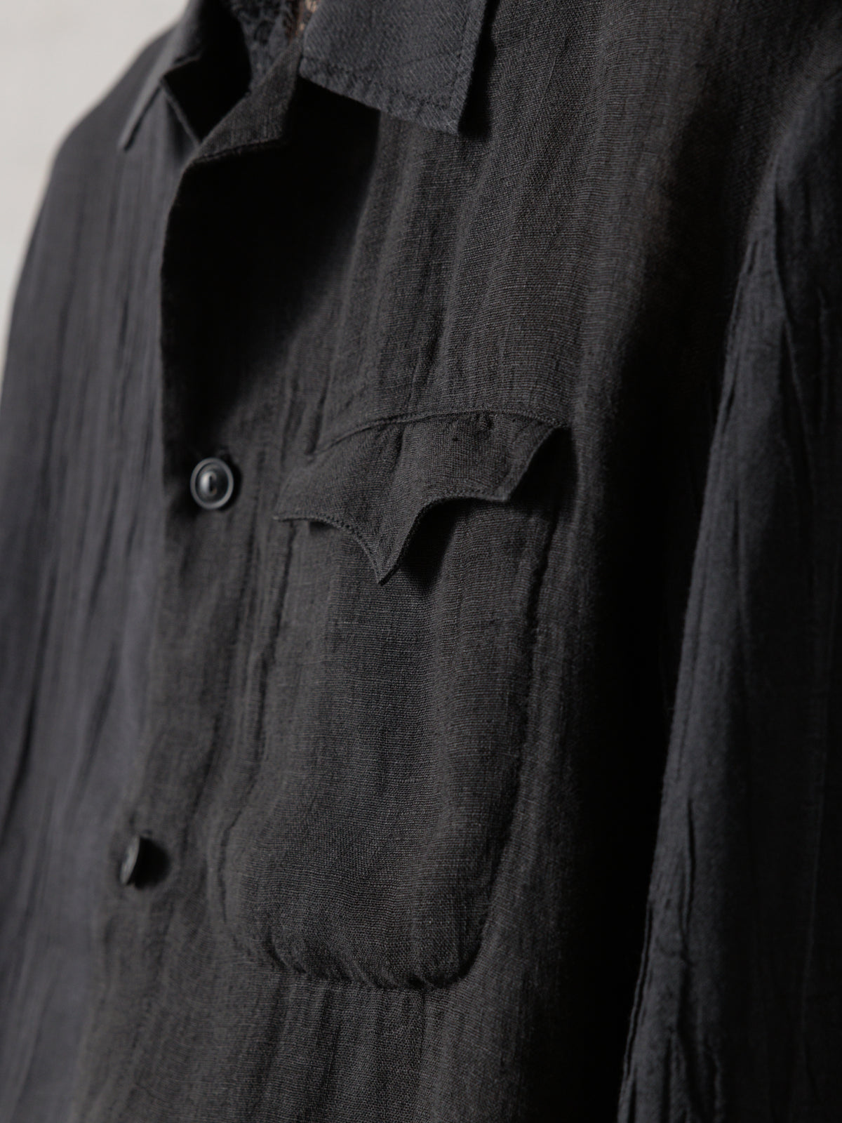 25SS｜Distressed Shirt (Black)