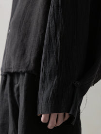 25SS｜Distressed Shirt (Black)