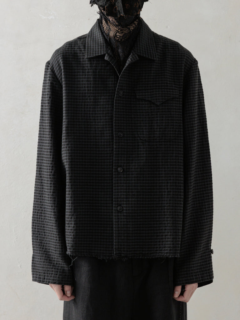 25SS｜Distressed Shirt (Dusty Check)
