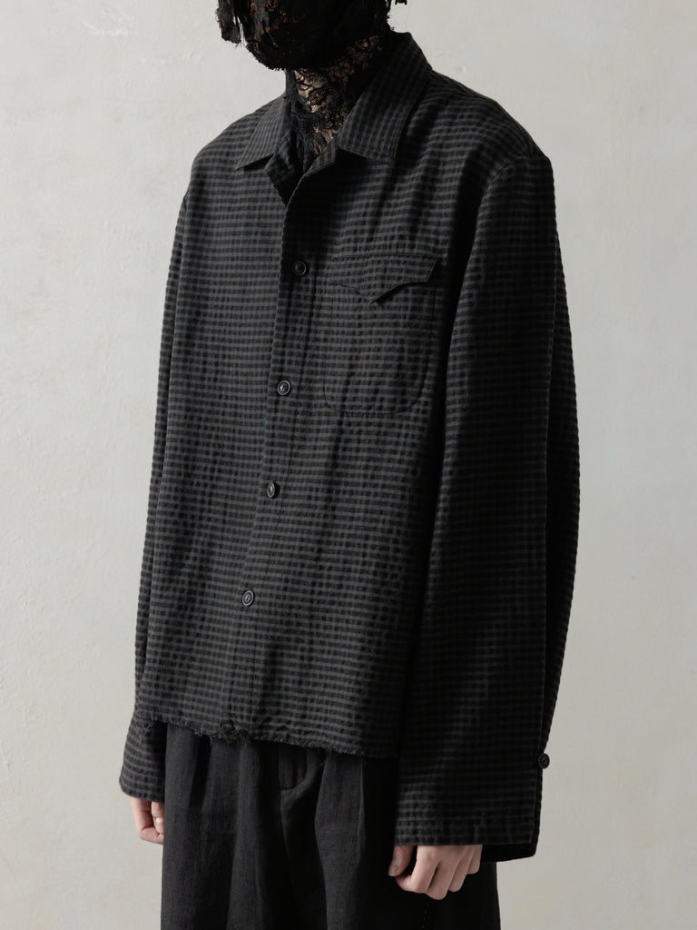 25SS｜Distressed Shirt (Dusty Check)