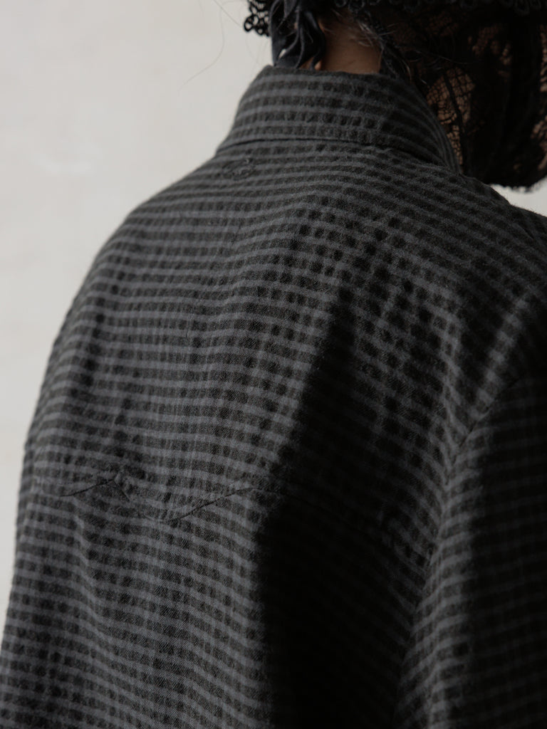 25SS｜Distressed Shirt (Dusty Check)