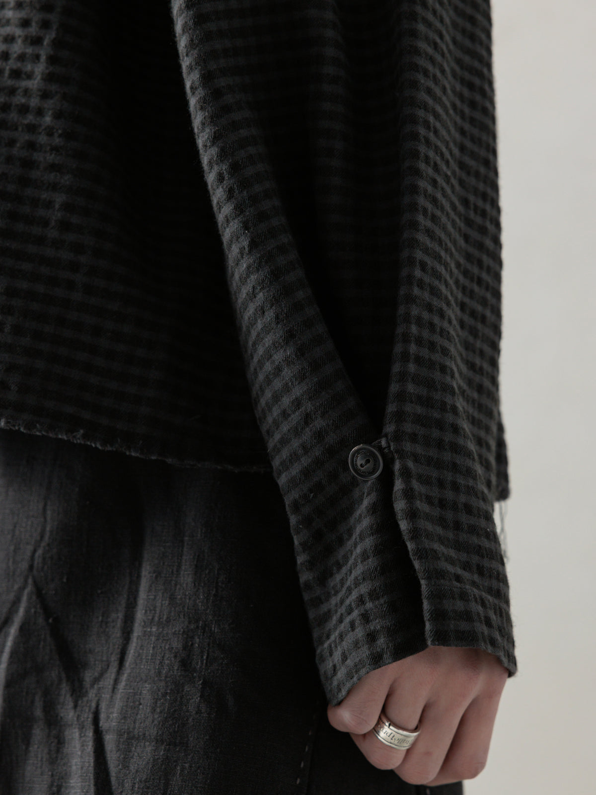 25SS｜Distressed Shirt (Dusty Check)