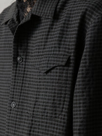 25SS｜Distressed Shirt (Dusty Check)