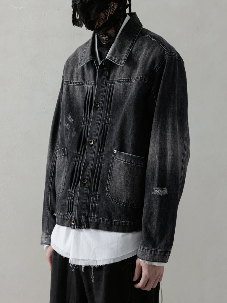 25SS｜Distressed Pleats Blouson