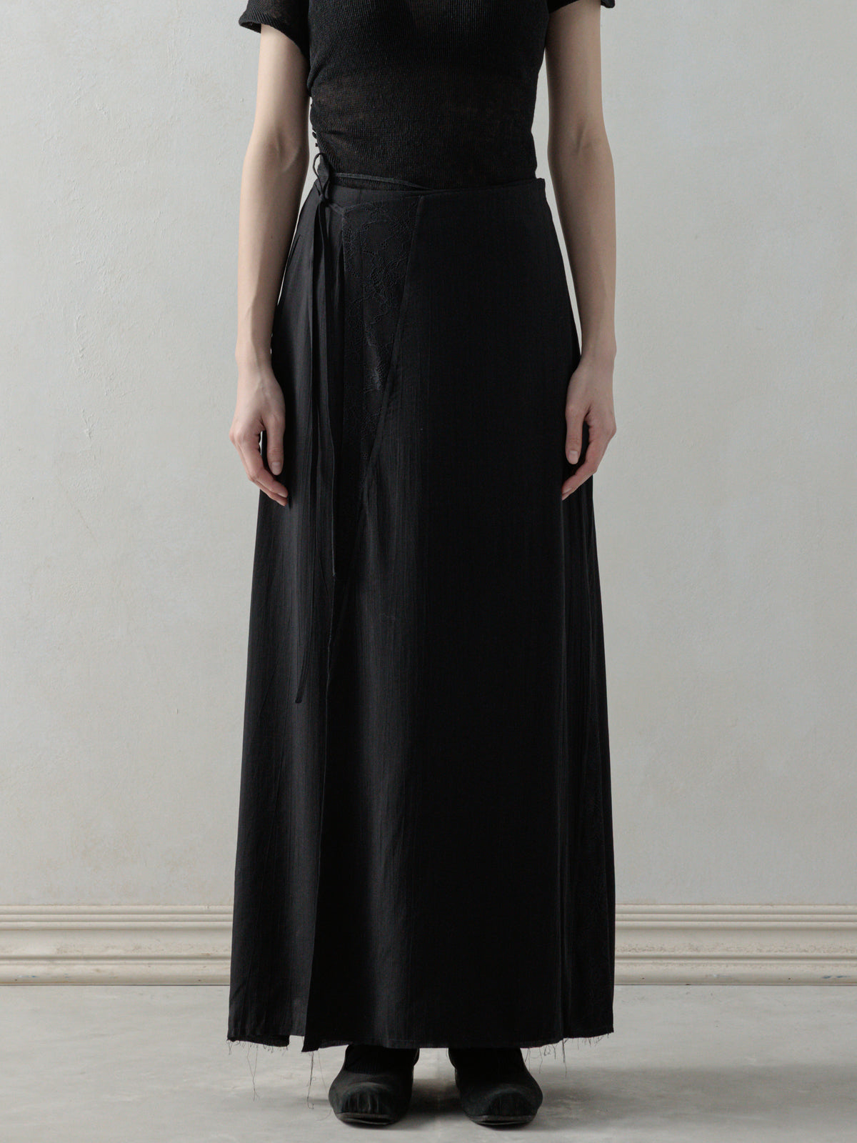 25SS WMS｜Lace Layer A-line Skirt